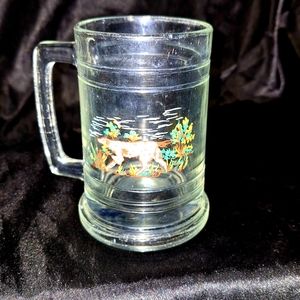 Vintage Princess House Hunting Dog Mug~Bird Dog Glass~Cabin~Hunting